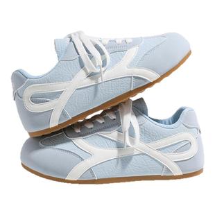 环球德训鞋女款2025新款加绒爆款保暖运动板鞋百搭小白鞋阿甘女鞋