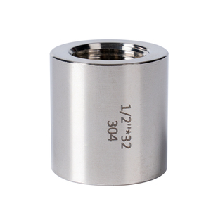 304不锈钢加厚内丝高压直通防爆接头RC/PT/G/NPT246分压力M20定制