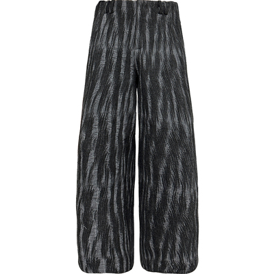 JCAESAR PANTS 黑礁石阔腿长裤 高克重提花双腰袢三插袋 直筒宽松