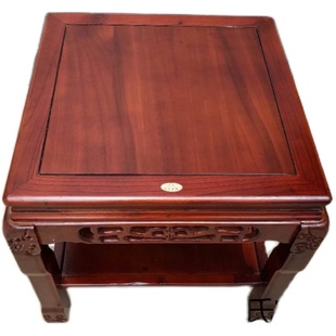 超承重盆景架实木鱼缸架奇石底座榆木客厅花盆架简约现代置物架子