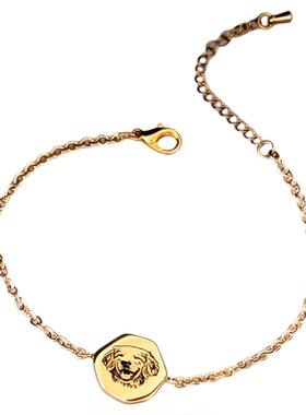 定制宠物猫狗图案钛钢手链