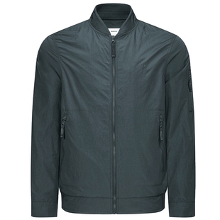 BEANPOLE滨波 男士休闲风优雅美拉蓝商务长袖老干部立领夹克外套