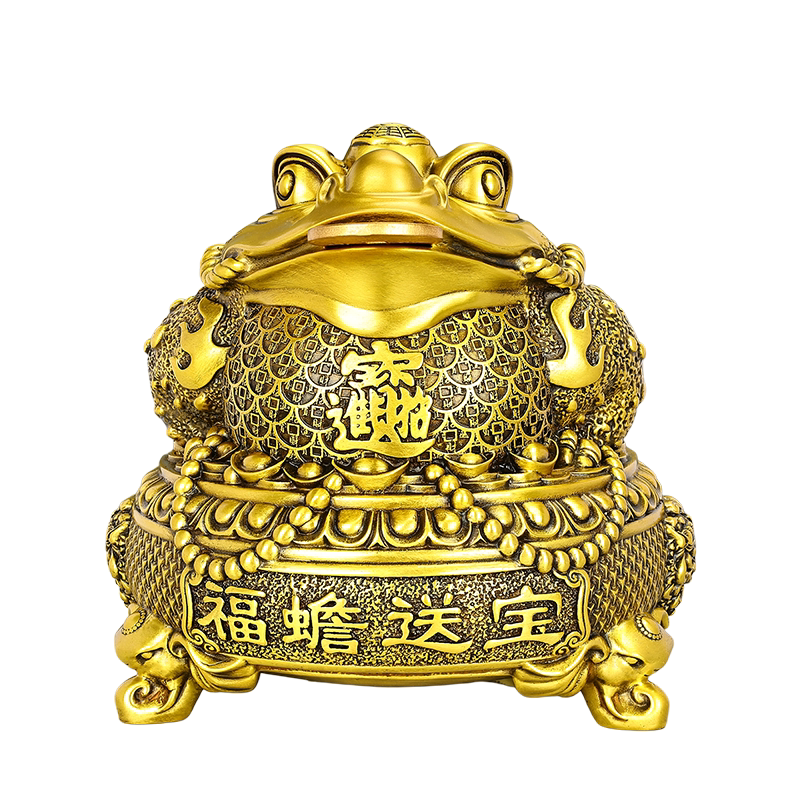 三足金蟾摆件开业纳福店铺装饰品