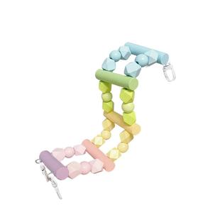 鹦鹉云梯鸟笼攀爬彩虹爬梯小鸟虎皮鸟架梯子小太阳鸟笼用解闷自嗨