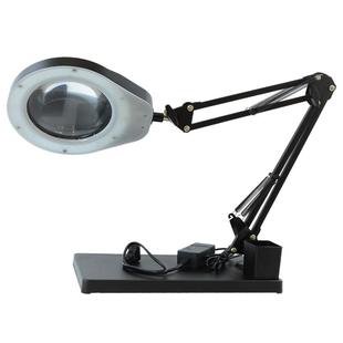 德国PDOK台式放大镜带LED灯PD178高清20倍工业电子老人阅读手机维修线路主板检测雕刻焊接工作专用台灯扩大器