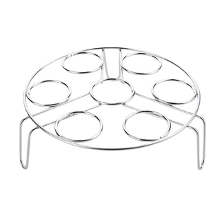 不锈钢蒸架加粗加厚家用多功能高低脚蒸格架子隔热架蒸鸡蛋架蒸饭