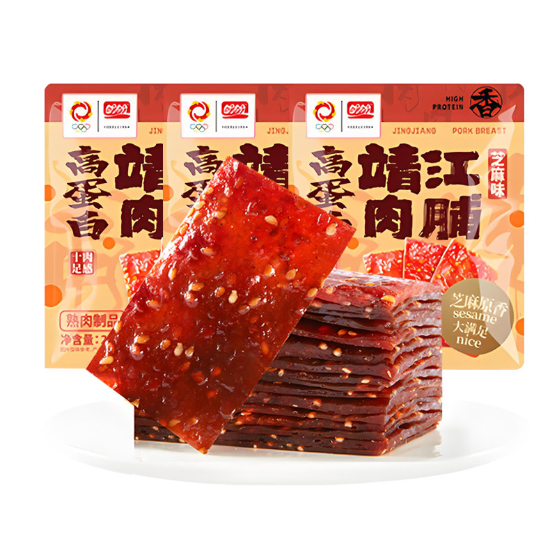 盼盼高蛋白靖江肉脯100包