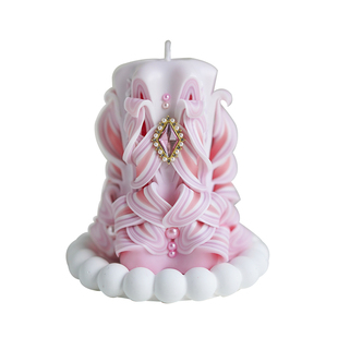 雕刻蜡烛六边形亚克力模具diy手工香薰蜡烛材料连体柱状塑料模型