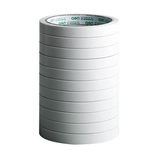 得力双面胶高粘度学生用手工可撕两面超薄无痕超强力棉纸胶透明胶带超粘固定墙面手撕不留痕儿童办公文具用品