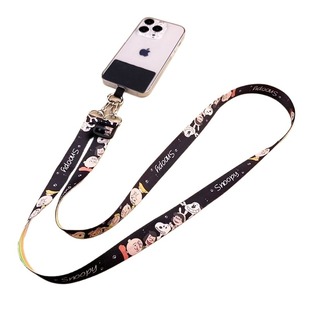 手机挂绳斜挎可背挂脖链夹片挂件背带钥匙手机壳挂链网红垫片挂饰吊绳充电口卡扣固定贴片防丢失神器背夹