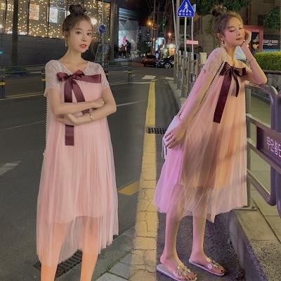 百元内汉服夏孕妇汉服女古装中国风大码宽松改良新款怀孕期连衣裙