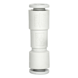 SMC气动直通插管式单向阀AKH04/06/08/10/12-00空气管道式止回阀