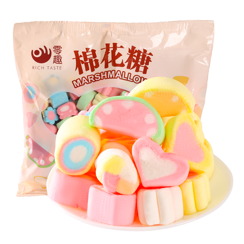 零趣混装多彩色棉花糖