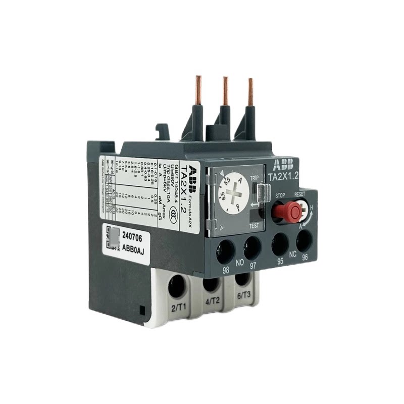 ABB热过载继电器TA2X1.2热保护器TA2X2.2-13 TA2X3.2-95 6A 8A 10