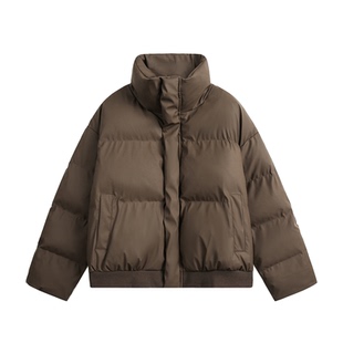 十九秋/冬季新款美式复古立领棉服外套宽松帅气棉衣男生