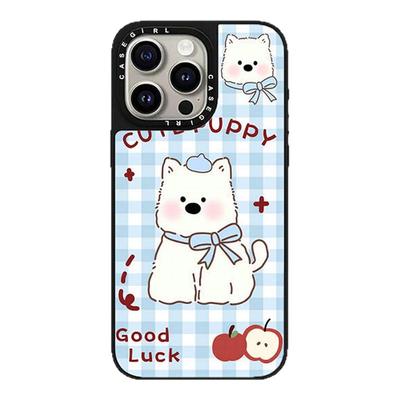 CASEGIRL明星同款镜面苹果手机壳适用17PROMax防摔全包16Pro超可爱15plus磨砂亲肤14格纹13磁吸12新款高级感