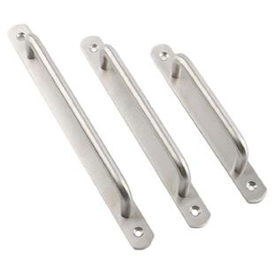 304实心不锈钢拉手衣柜门橱柜抽屉底板明装拉手谷仓门拉手免打孔