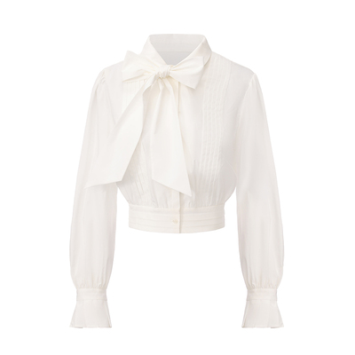 NanaJacqueline塔克褶线衬衫