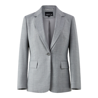 【绵羊毛】PRICH温婉简约一粒扣西装春季职场通勤外套女