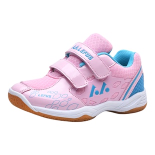 儿童羽毛球鞋男童6到12岁魔术贴软底防滑女孩专业比赛乒乓球鞋