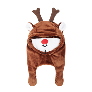 NICEFACE滑雪头套雪套头盔帽保暖防风护脸儿童可爱雪帽卡通装饰帽