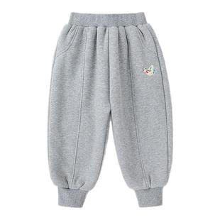 嘟嘟家儿童裤子冬装宝宝运动裤夹棉女童休闲裤加厚男童长裤冬季新