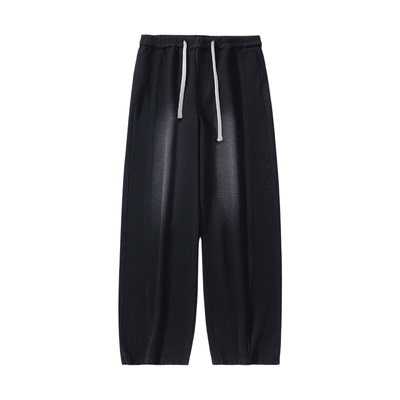 115加长高个子直筒牛仔裤男冬季