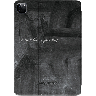 不活在你给的人设里ins风ipad保护套2025带笔槽款10.2平板壳mini6全包防摔13寸air6/7适用于苹果ipadpro11寸