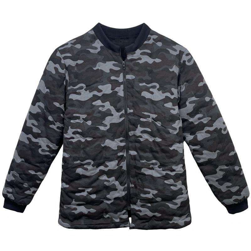 纯棉花手工男士迷彩棉袄冬季加厚防寒棉服拉链内胆新疆棉内外穿