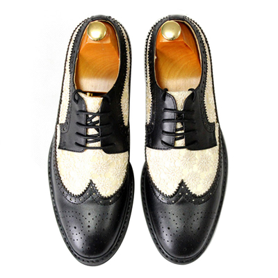 绣花皮鞋JINIWU布洛克