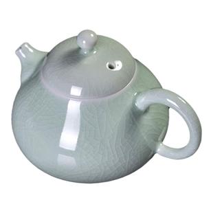 廷怀窑 汝窑汝瓷茶壶 容天壶 单壶开片大号汝州汝瓷可养陶瓷茶壶