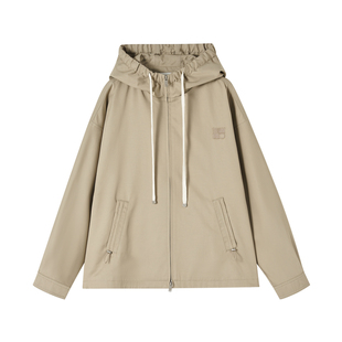 indicia标记商场同款25秋新款连帽休闲简约风短款风衣 F2A5FY057N