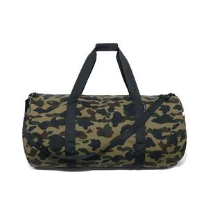 BAPE配饰满印迷彩图案圆筒行李训练健身旅行手提包X89002K