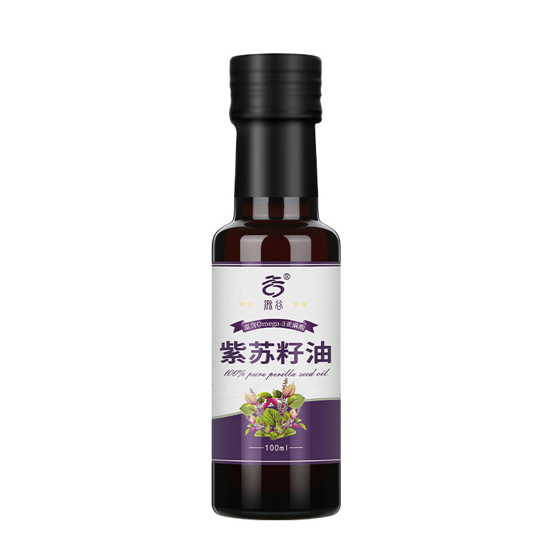 滁谷紫苏籽油100ml瓶装高Omega-3冷吃热炒直饮紫苏籽油官方正品