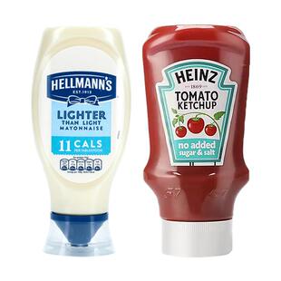 英国好乐门特淡味蛋黄酱Hellmanns沙拉酱即食轻脂酱料0脂肪番茄酱