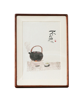 未来日记装饰画实木框