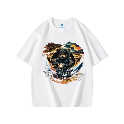 宽松百搭通勤透气纯棉圆领短T