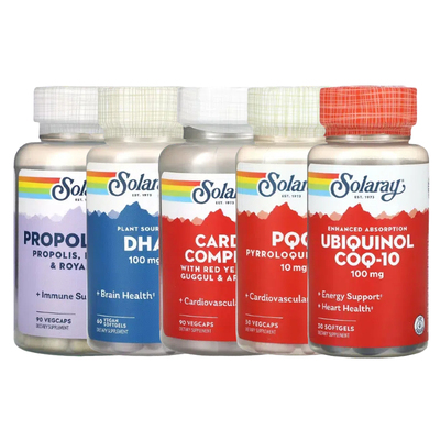 Solaray维生素D-3鲑鱼油Super Omega 3-7-9虾青素DHA南瓜亚麻籽油