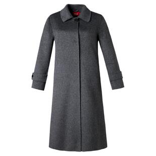 双面羊绒大衣女A版正肩袖中老年妈妈时尚加肥大码长款羊毛呢外套