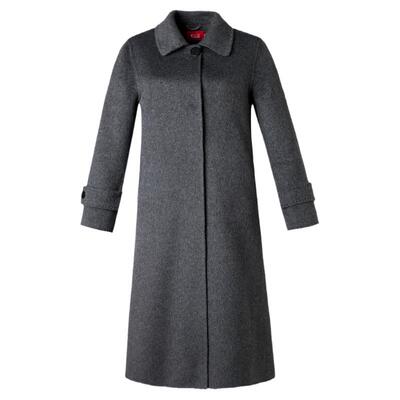 太嘉双面加肥加大羊毛大衣女长款