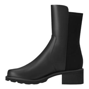 SW ALINA CITY BOOTIE 秋冬厚底圆头拼接短筒靴烟筒靴短靴女