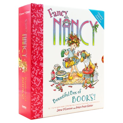 漂亮的南希6册礼盒装 英文原版绘本 Fancy Nancy Bountiful Box of Books 小俏妞希希 故事图画书送海报 儿童英语读物精装大开本