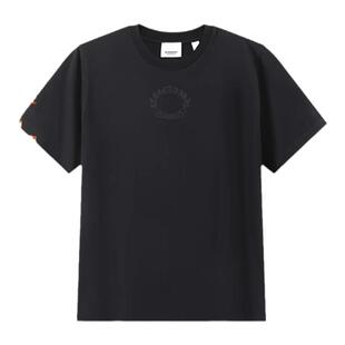 BURBERRY博柏利 女士橡树叶徽章刺绣圆领短袖T恤 8069108
