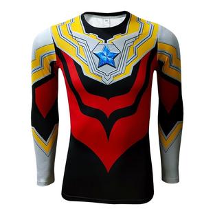 泰迦小分队衣服 泰罗艾斯T恤紧身衣男女 风马奥特曼泰塔斯 日系