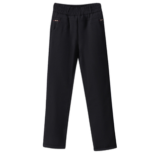 冬季外穿女棉裤中老年直筒宽松高腰蚕丝棉裤子加厚护膝保暖妈妈裤