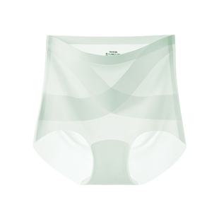 南极人冰丝内裤女士纯棉透气裆新款高腰收腹高弹力无闷感四角短裤