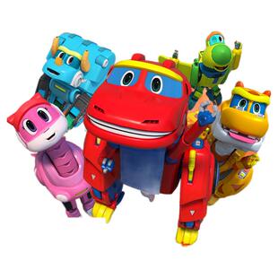 灵动帮帮龙韦斯汤姆棒棒变形全套恐龙警察探险队男孩套装儿童玩具