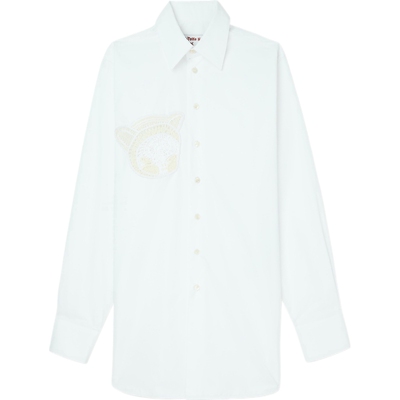 【折扣】Stella Mccartney 夏季女钩编边饰棉质府绸衬衫
