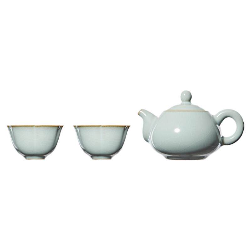 雅瓷汝窑茶具冰裂纹功夫茶具套装