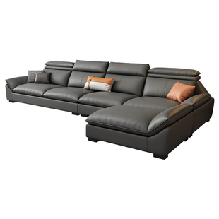 法莎蒂科技布沙发北欧现代客厅大小户型创意贵妃转角组合乳胶沙发